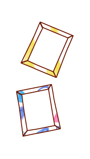 スタイリッシュに飾れるフレーム